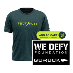 Veterans Day Participant Tshirt and Custom GoRuck Patch Bundle